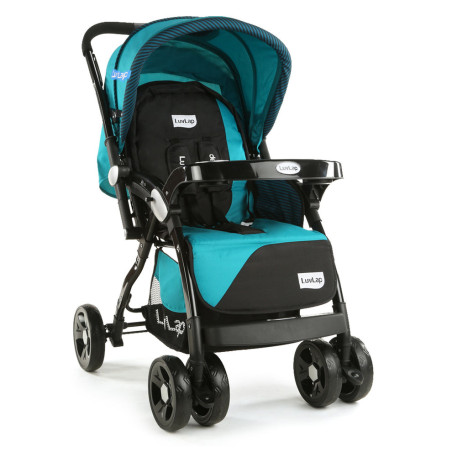 Buy Galaxy Baby Stroller for (Age 0-3) - Green & Black