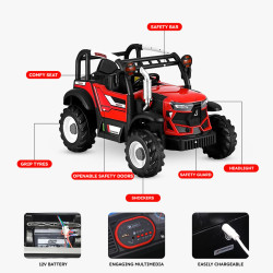 Buy Jummbo Tractor - Red  (Age 2-8)