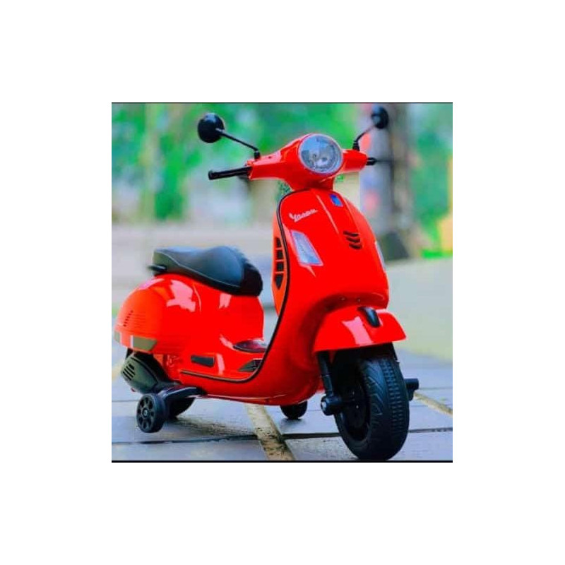 Buy Vespa Rechargeable Battery Operated 12v Ride-on Scooter for Kids (3 to 7 Years) - Red