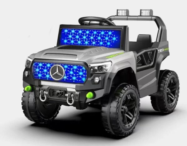New Small Mercedes Painted 4X4 - Grey (Age 2-6)