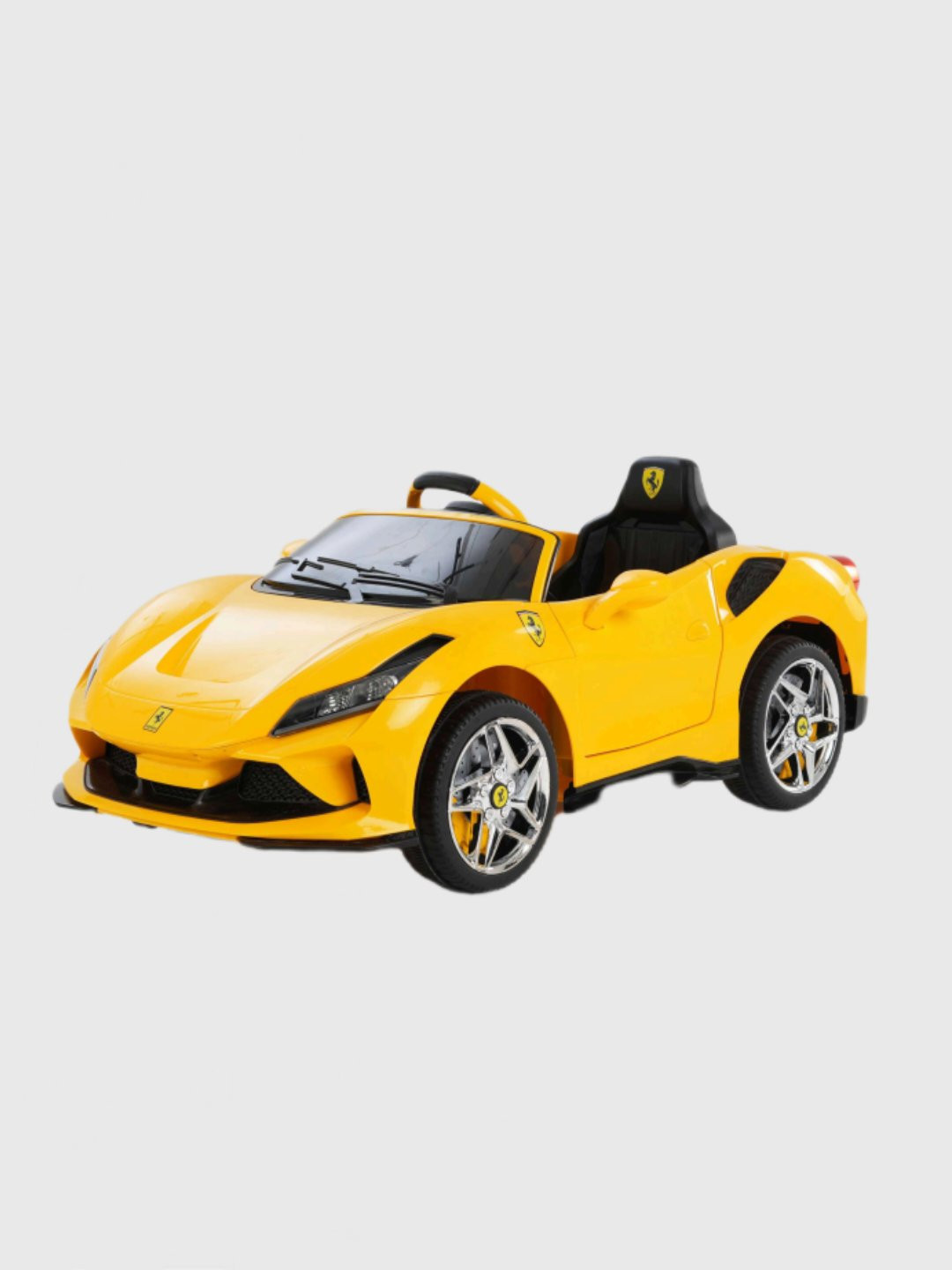 Toy House Ferrari Car - Yellow - (Age 1-5)