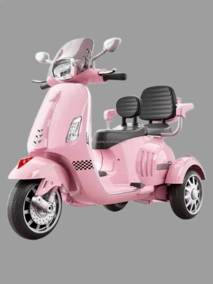 Vespa Scooter 2 Seater Big Size - Pink (Age 2-8)