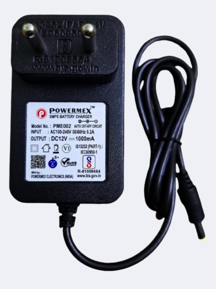 POWERMEX® 12V/1A Auto-Cut Off Charger