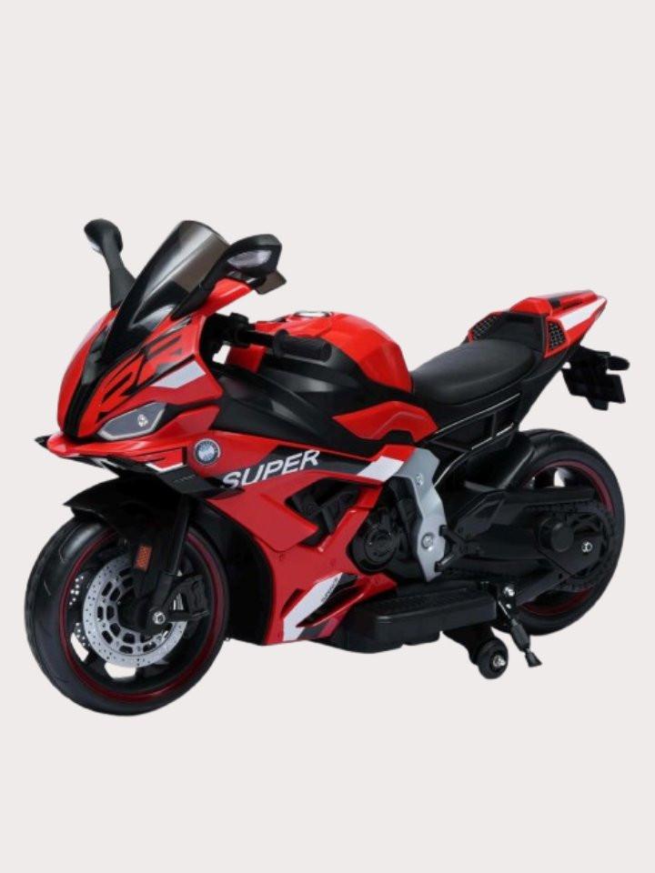 Toy House RR Big Digital Display With Key Start Bike - Red (Age 3 - 15)