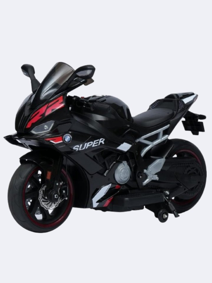 Toy House RR Big Digital Display With Key Start Bike - Black (Age 3 - 15)