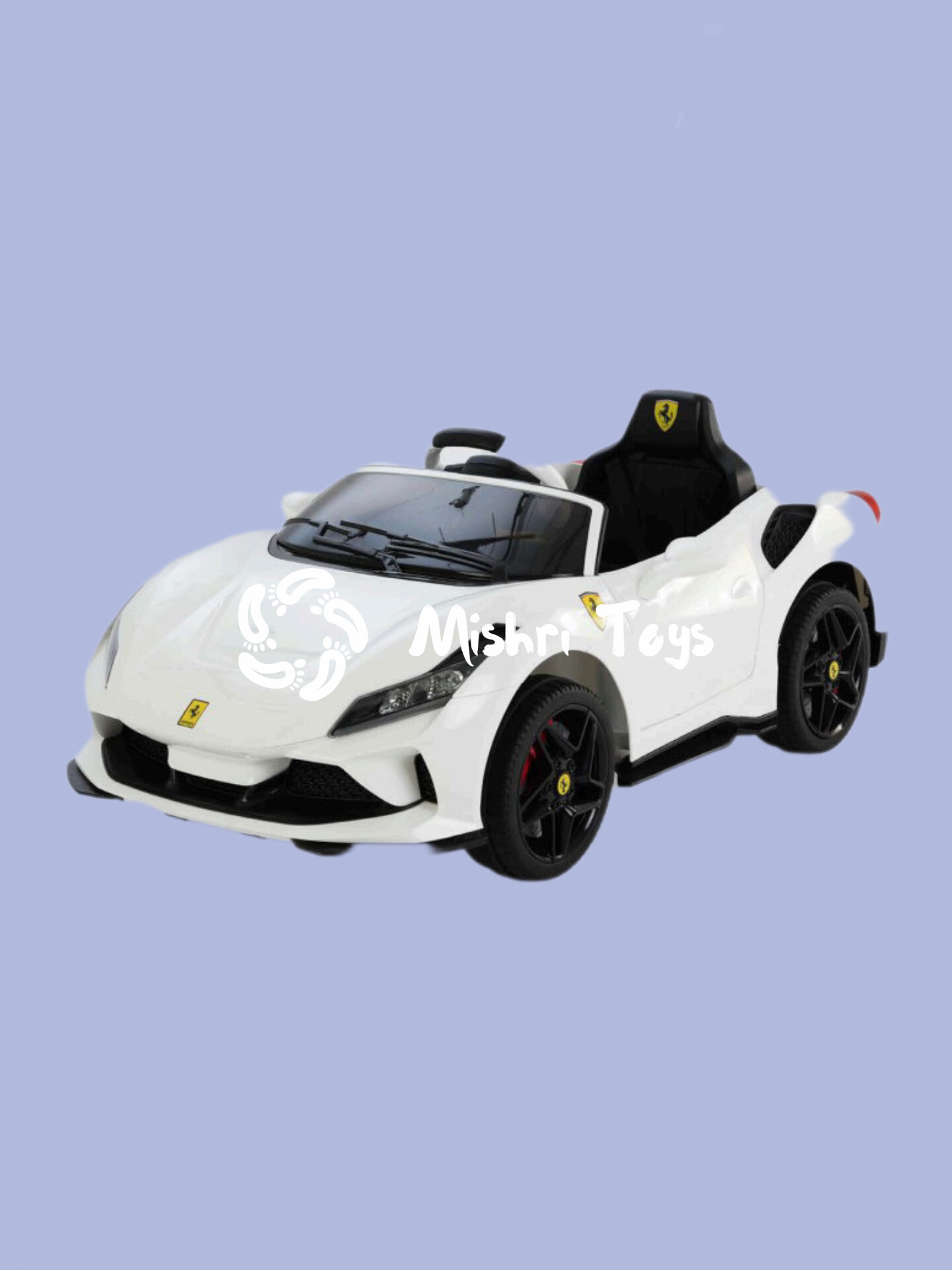 Toy House Ferrari Car - White - (Age 1-5)