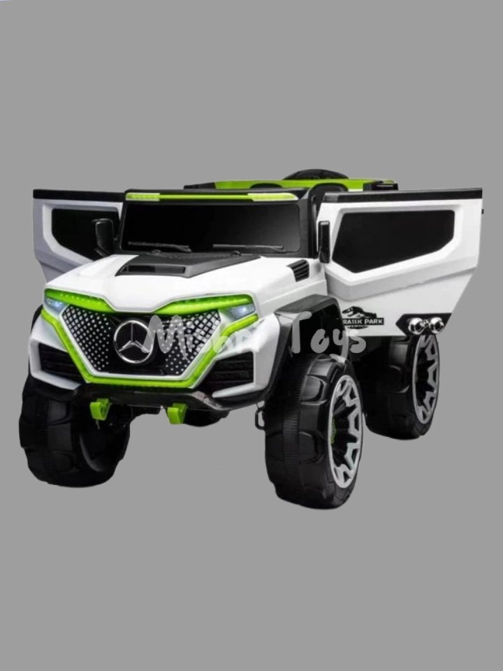 Jammbo Mercedes 4X4 Jeep - White (Age 1-8)