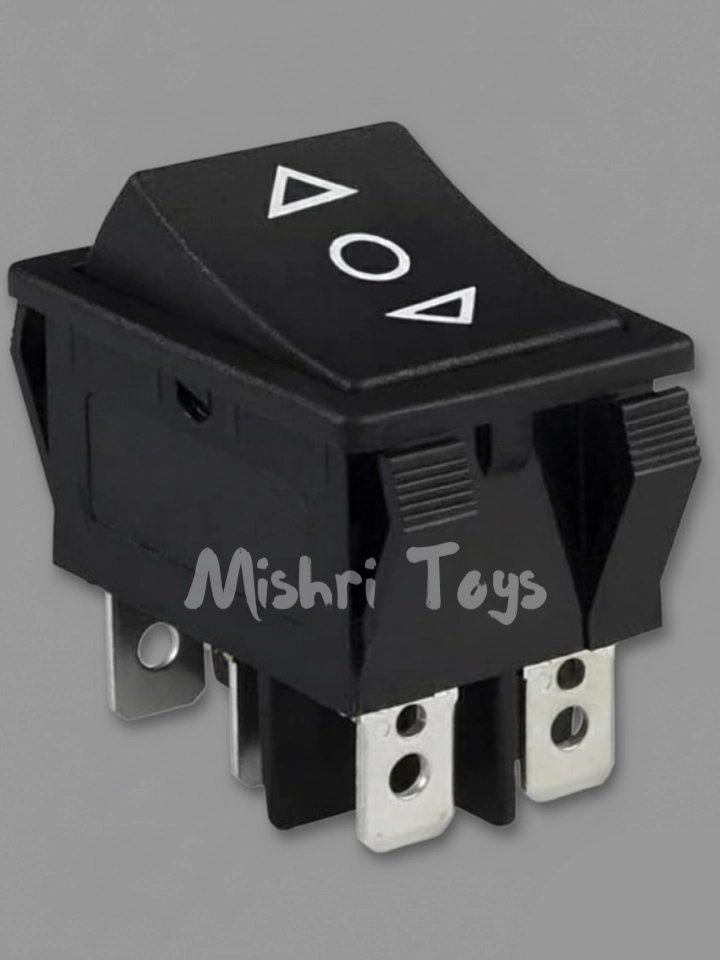 Black Rocker Forward And Backward Button Switch