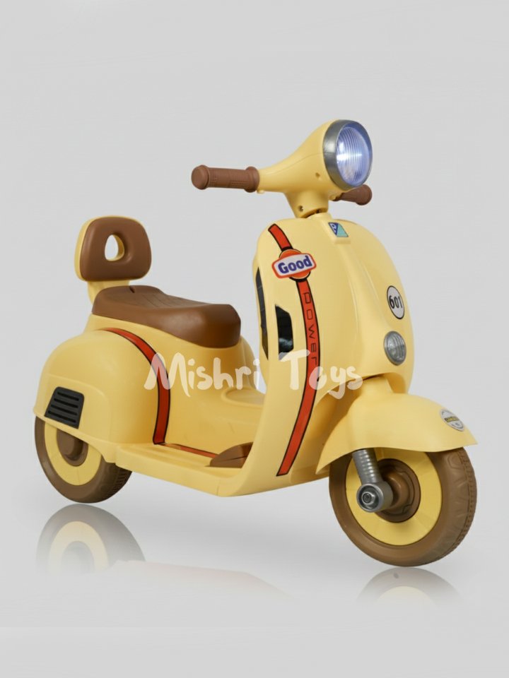Cool Baby Small Vespa Scooter - Yellow (Age 2-5)