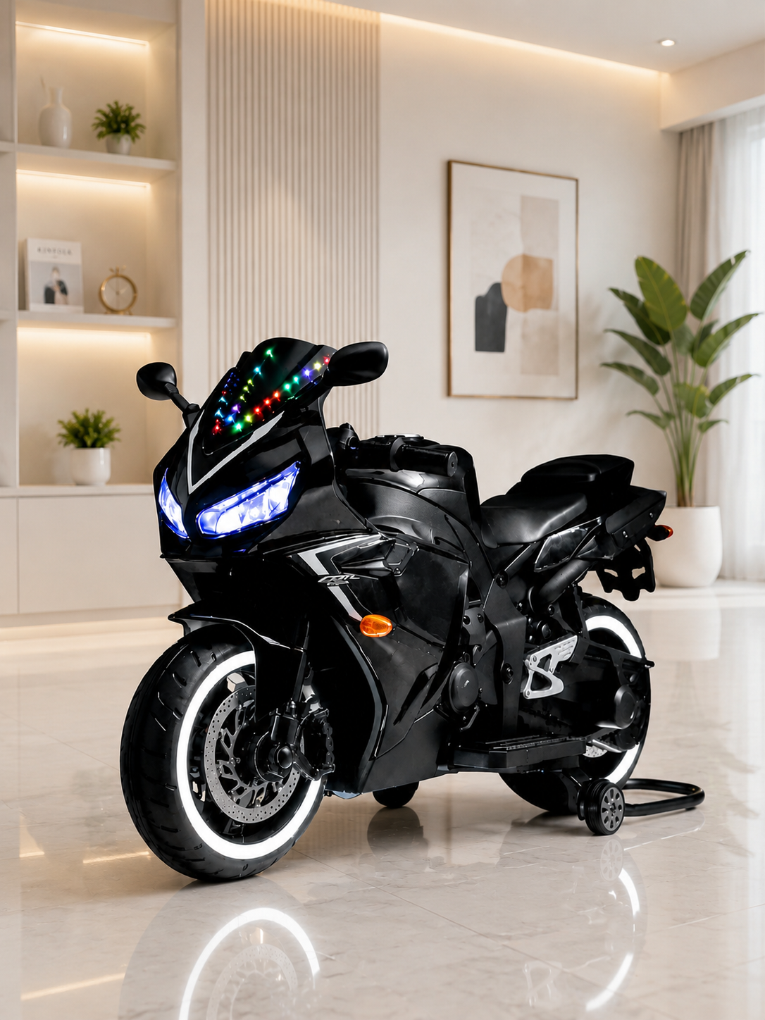 R3 Black Painted Bike (Age 3-8)