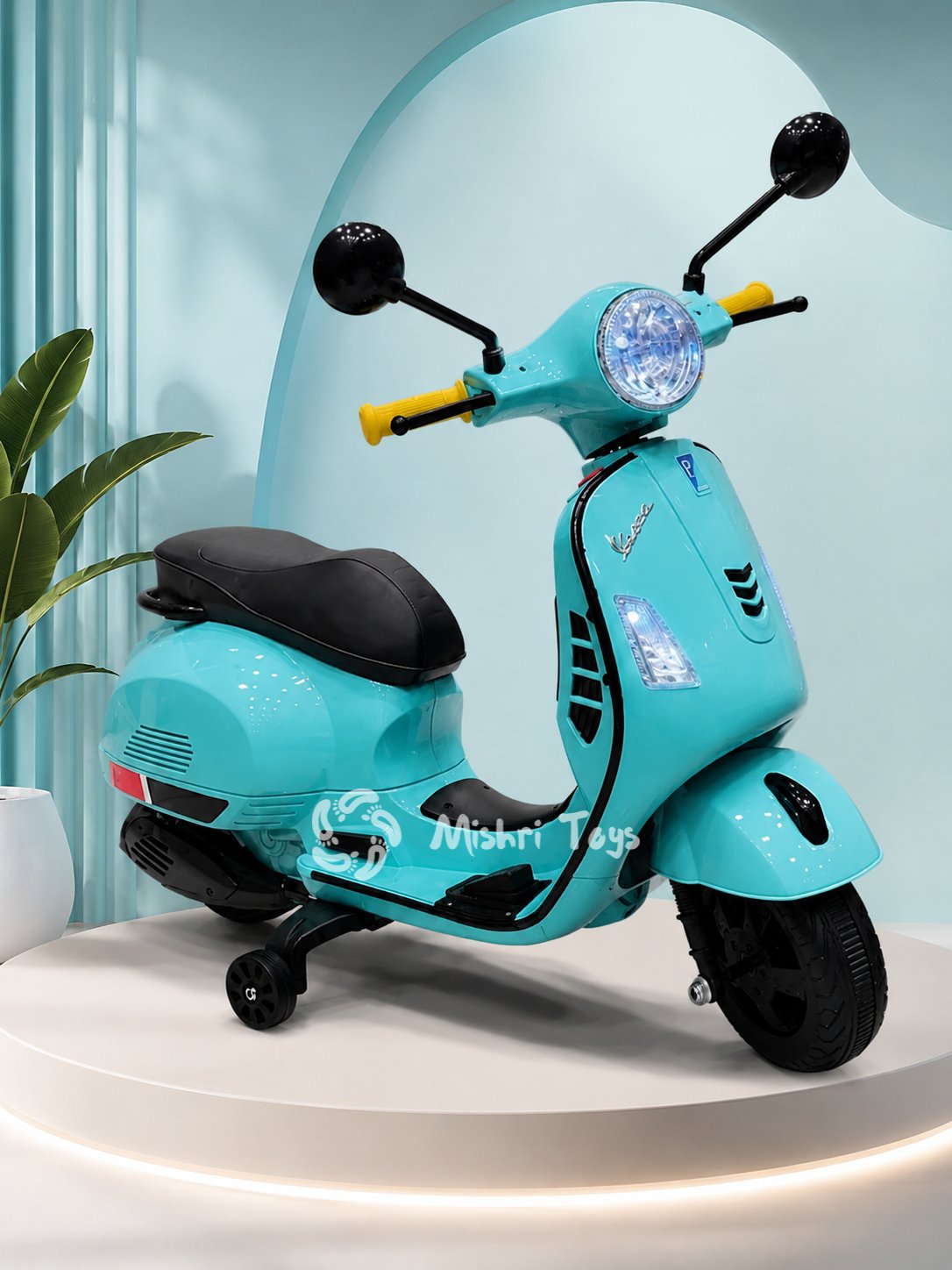 Vespa Scooter with Remote - Aqua (Age 2-8)